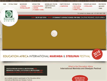 Tablet Screenshot of internationalmarimbafestival.org